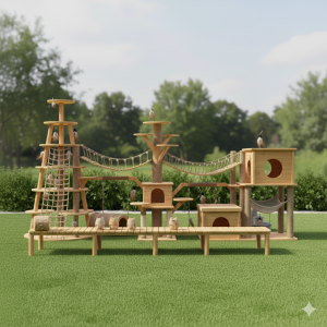 Parques para gatos artesanales a medida con presupuesto instantáneo y diseño natural