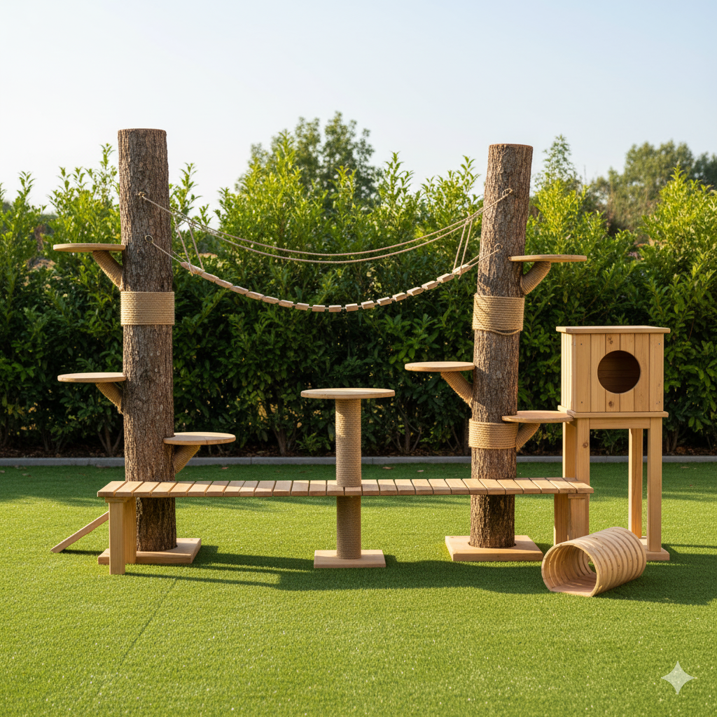 Parques para gatos artesanales a medida con presupuesto instantáneo y diseño natural - Imagen 5
