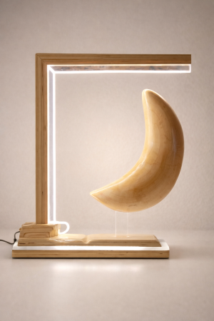 Lámpara luna de mesa